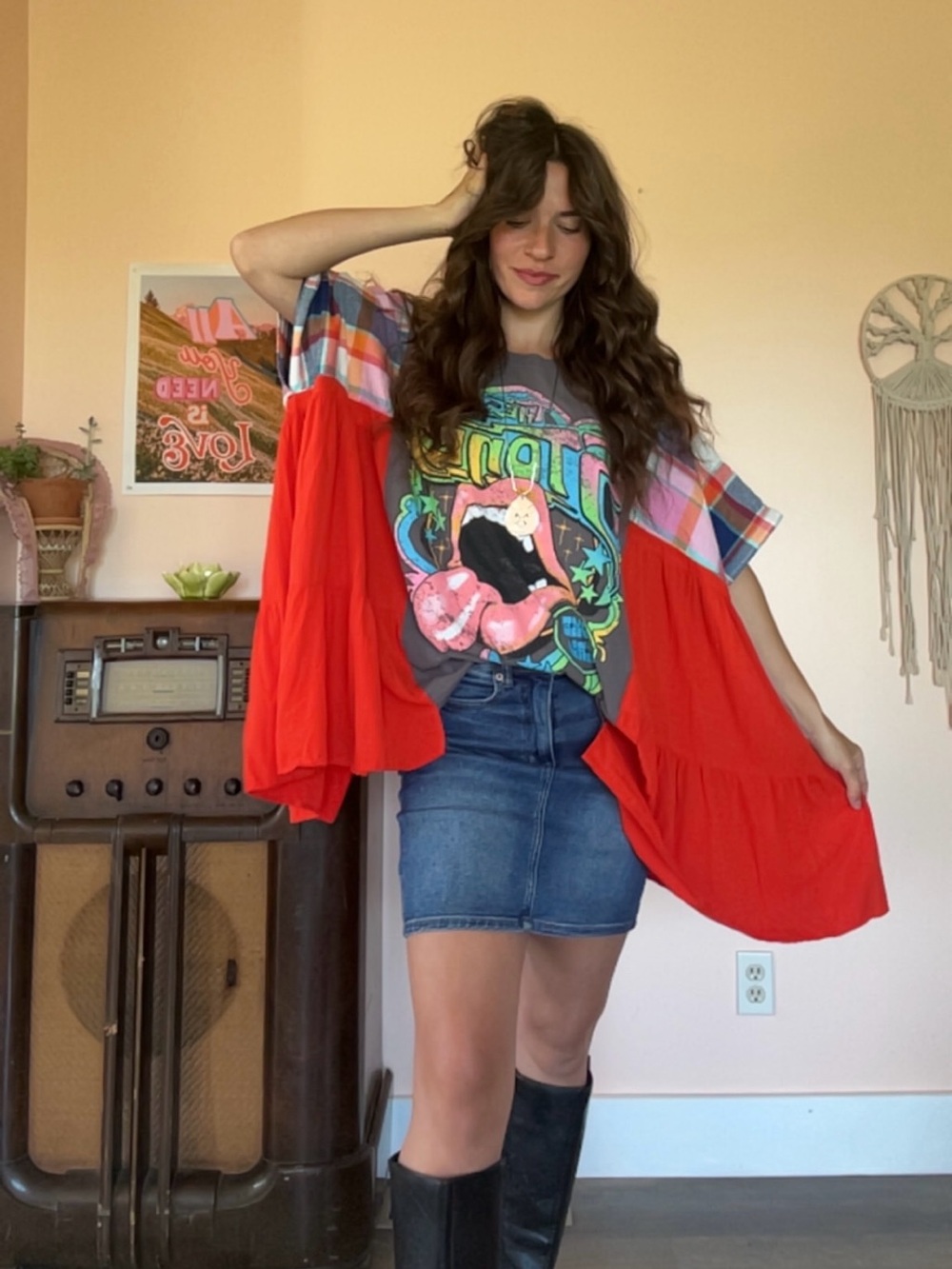 Upcycled Rolling Stones Box Top